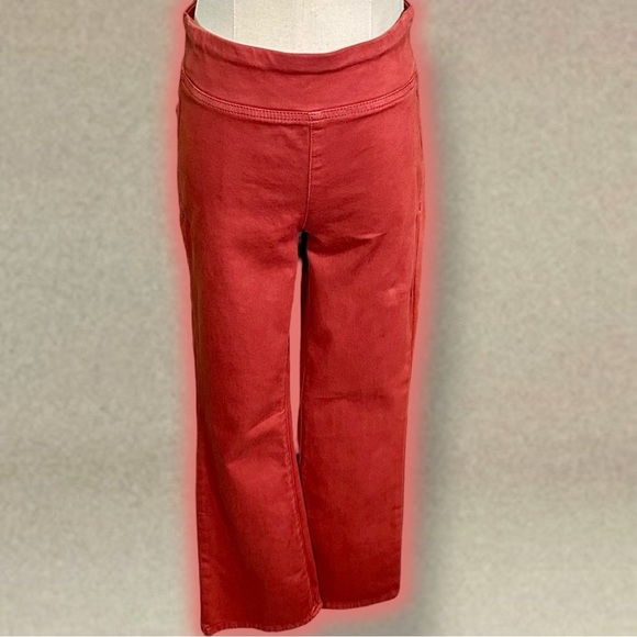 NWT We The Free ‘In My Feelings’ Mid-Rise Crop Bootcut Jeans in Maroon Size XS - Picture 15 of 16